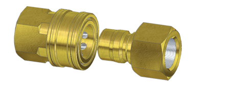 DOUBLE PATH OPEN COUPLER